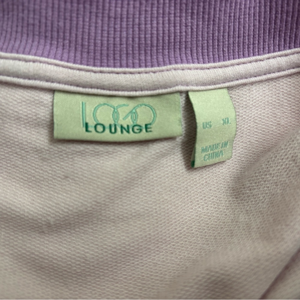 LOGO Lounge color block French terry sweatshirt with pockets - Picture 8 of 11